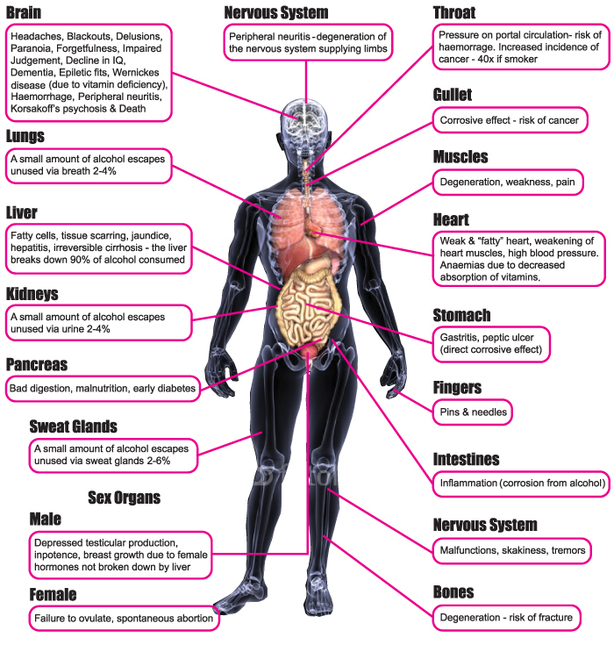 Effects on the Body - Think Before You Drink.